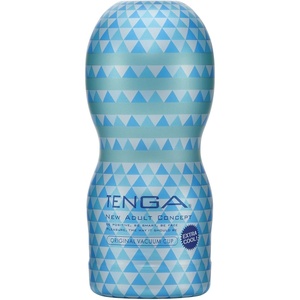 TENGA TOC-201XC Extra Cool Pre-Lubricated One-time Use Original Vacuum Cup, Blue(ORIGINAL VACUUM CUP EXTRA COOL)