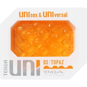 TENGA UNI Disposable, One Time Use, Stretchable, Textured, Unisex, Universial, Masturbator Sleeve, Variety Set(Topaz)