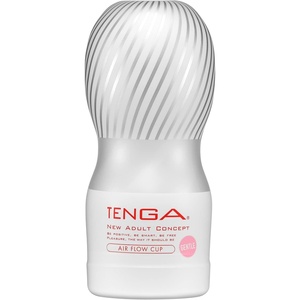 TOC-205S TENGA Male Masturbator Vacuum Cup Pleasure Device, Air Flow Delicate Gentle Cup White(AIR FLOW Gentle)