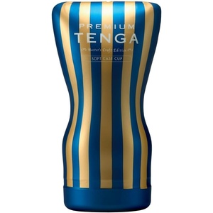 Tenga TOC-202PT Premium Tenga Soft Case Cup Male Masturbator Cup with Powerful Suction,Blue(SOFT CASE Premium)