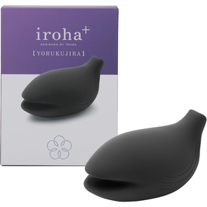 iroha iroha+ Yoru Renewal Pleasure Item Yoru Vibrator for Women, Clitoral Waterproof Rechargeable Vibrator(Black)