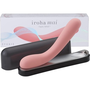 iroha mai Toki HapticWave Technology Vibrator for Women, Washable, Rechargeable, Anti-Dust Protective Coating, Pink, 7 Inches, Running Time 60min