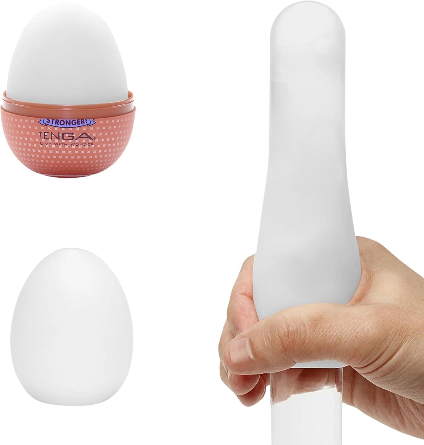 image:imageTENGA Egg Misty 2 Hard Boiled Series Disposable SuperStretchable Pleasurable Male Masturbation Sleeve Thicker Elastomer for Stronger SensationOne Size Pack of 2