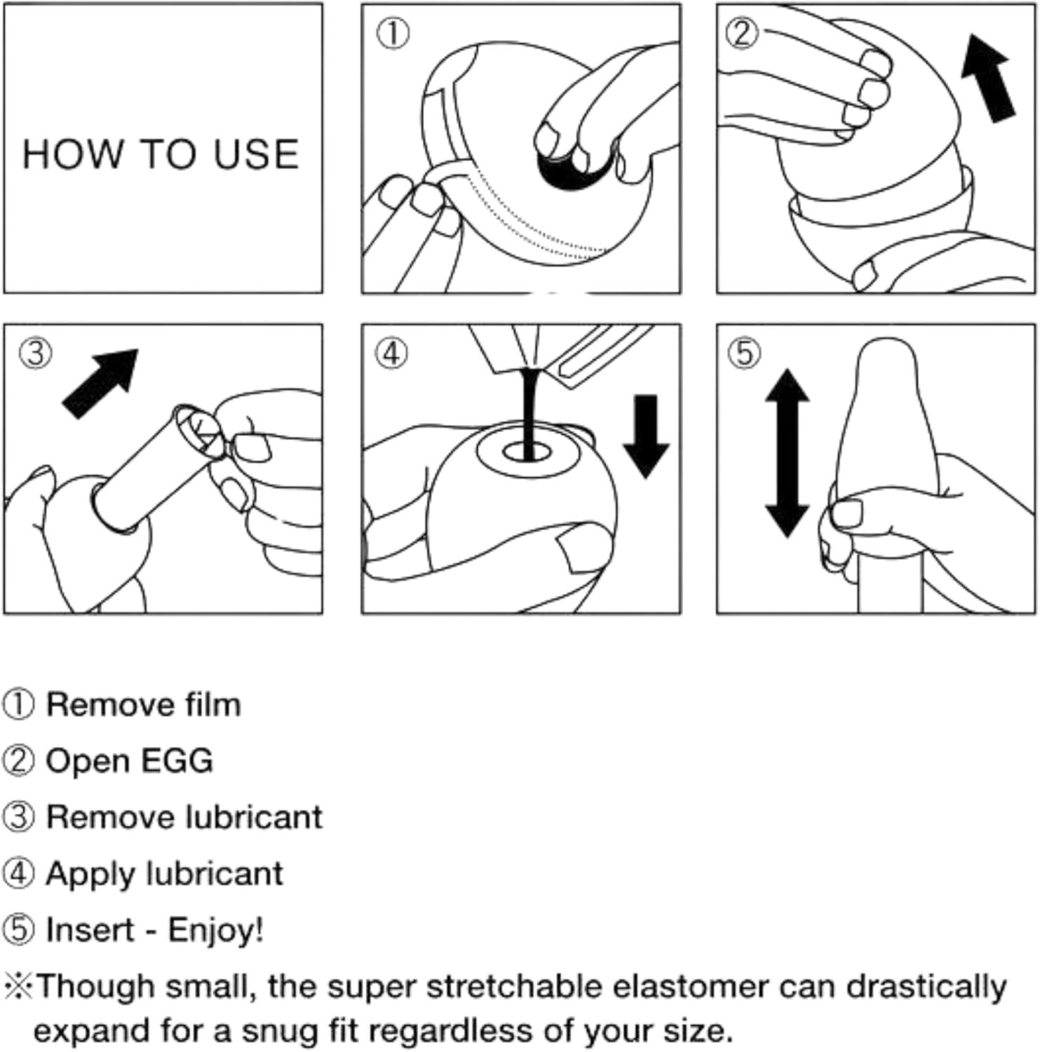 image:imageTENGA Egg Misty 2 Hard Boiled Series Disposable SuperStretchable Pleasurable Male Masturbation Sleeve Thicker Elastomer for Stronger SensationOne Size Pack of 2
