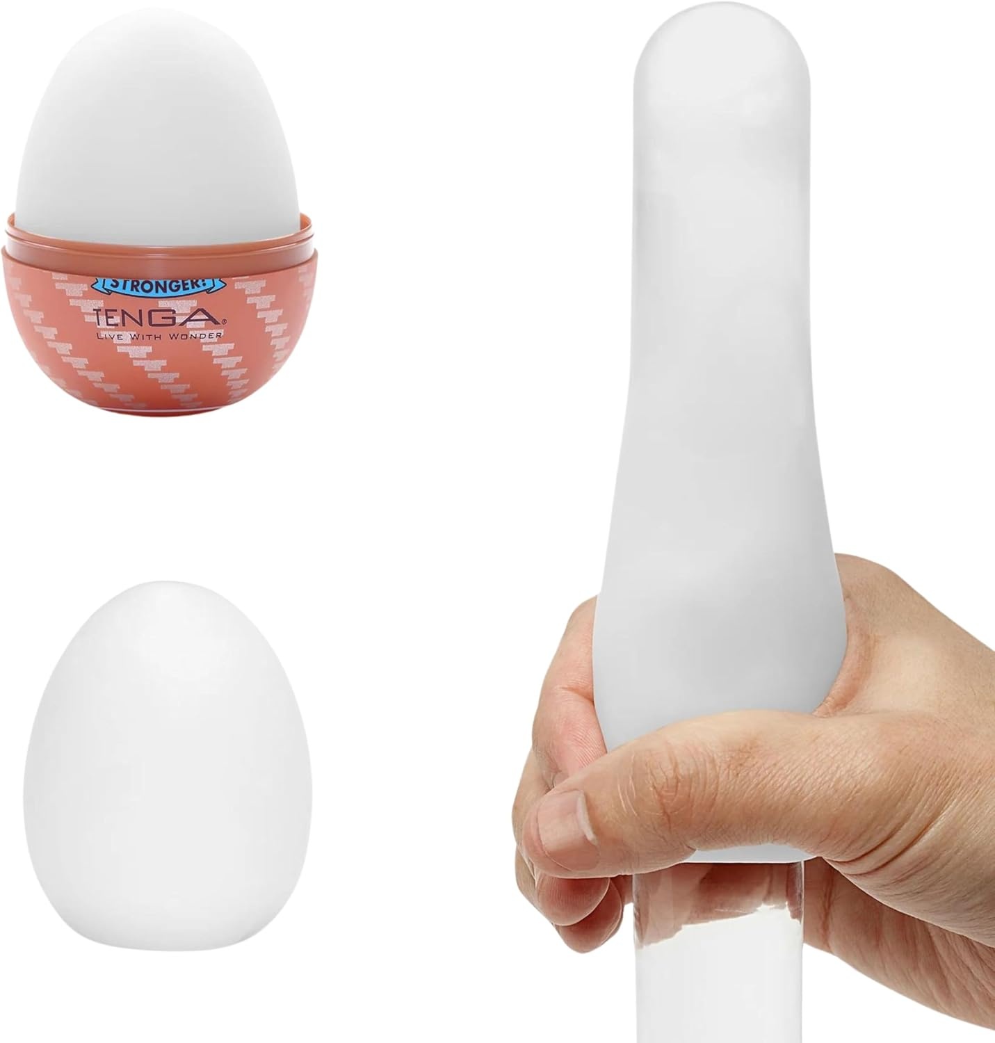 image:imageTENGA Egg Misty 2 Hard Boiled Series Disposable SuperStretchable Pleasurable Male Masturbation Sleeve Thicker Elastomer for Stronger SensationOne Size Pack of 2